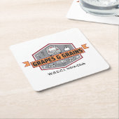 Papieren Onderzetters met Logo (Schuin)