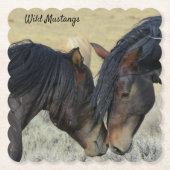 Papieren Onderzetters met paardenthema (Voorkant)