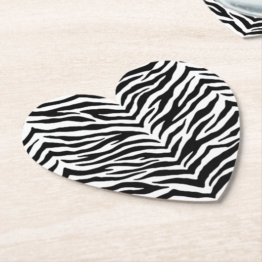 Papieren Onderzetters Reeks-Zebra afdrukken (Gekanteld)