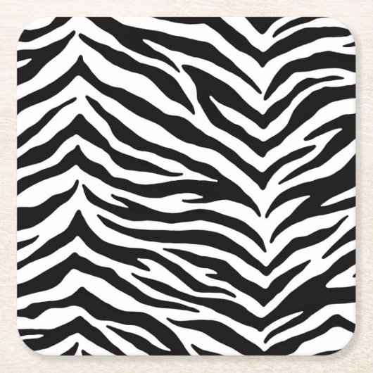 Papieren Onderzetters Reeks-Zebra afdrukken (Voorkant)