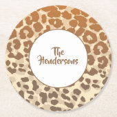 Papieren Onderzetters Set - Aangepaste Naam (Voorkant)