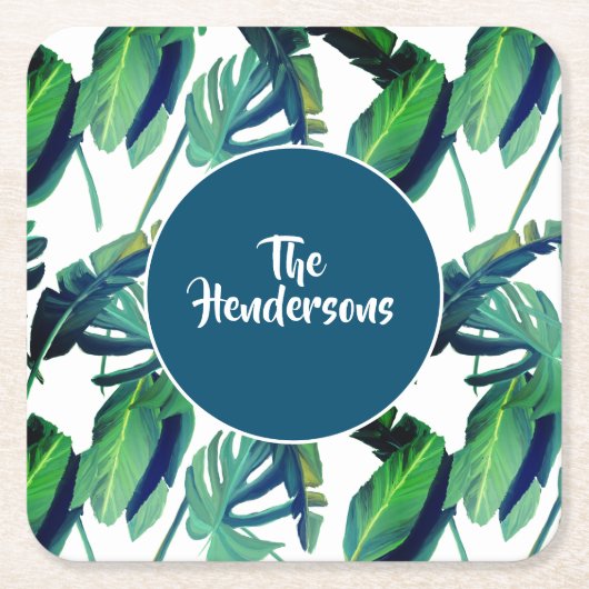 Papieren Onderzetters Set- Aangepaste Naam (Voorkant)