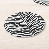 Papieren onderzetters Set-Zebraprint (Gebogen)
