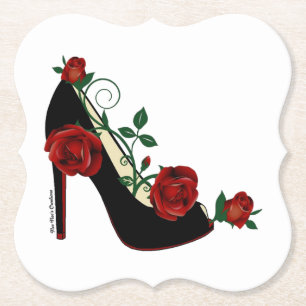 Papieren Onderzetters - Stiletto-Roos