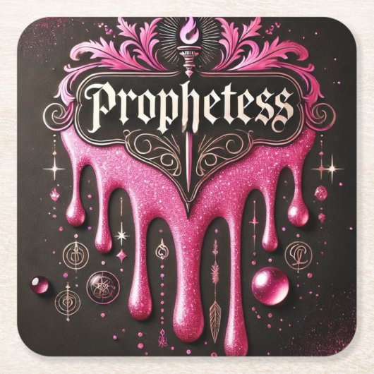 Papieren Onderzetters van 'The Prophetess': besche (Voorkant)