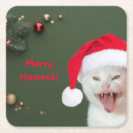 Papieren Onderzetters, vrolijke Hismas wensen Kartonnen Onderzetters