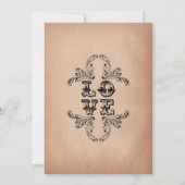 Papieren opvrager en Ornament Engagement Party Kaart (Achterkant)