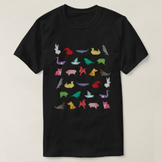Papieren origami dieren voor origami liefhebbers J T-shirt