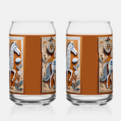 Papieren Paard Frisdrankglas Blikvorm Glas (Rechts)