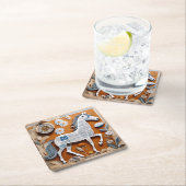 papieren paarden coaster kartonnen onderzetters (Insitu)