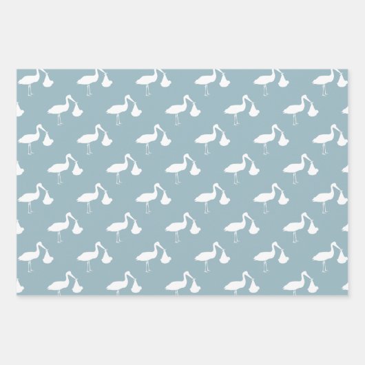 Papieren pakbladen met Baby shower opslaan Inpakpapier Vel (Voorkant)