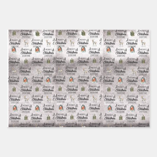 Papieren pakbladen Reeks 3 Inpakpapier Vel (Voorkant 3)