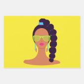 Papieren pakbladen van 1980 inpakpapier vel (Voorkant 3)