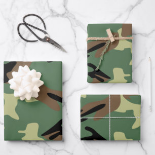 Papieren pakbladen van militaire Camouflage Inpakpapier Vel