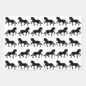 Papieren pakbladen voor Friesian paarden Inpakpapier Vel (Voorkant)