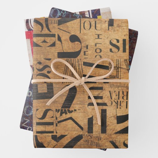 Papieren pakbladen voor ontkoppeling, collage enz. inpakpapier vel (In situ)