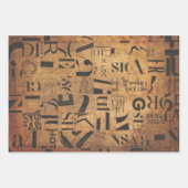 Papieren pakbladen voor ontkoppeling, collage enz. inpakpapier vel (Voorkant)