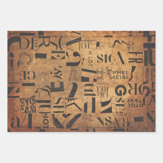 Papieren pakbladen voor ontkoppeling, collage enz. inpakpapier vel (Voorkant)