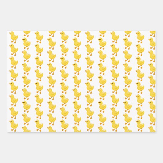 Papieren pakbladen voor schattige eenden inpakpapier vel (Voorkant 3)