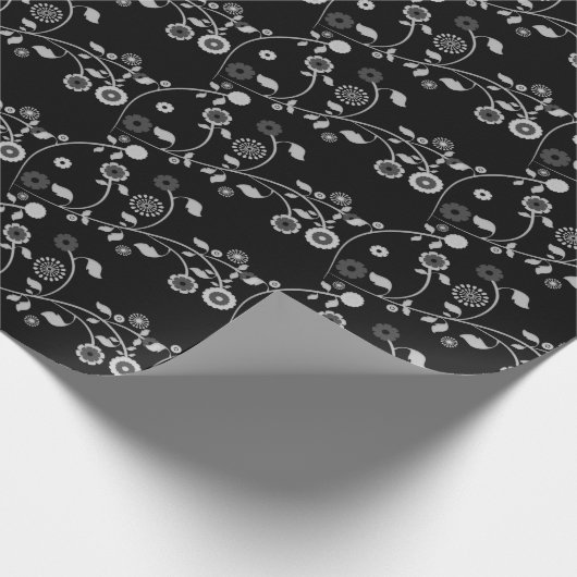 Papieren papier en witte flora oppakken (Hoek)