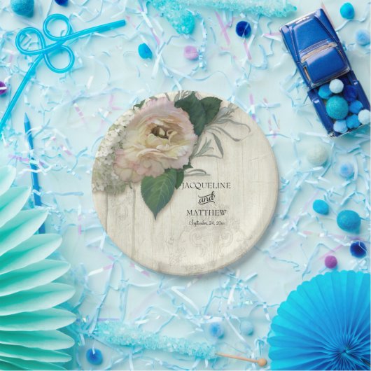 Papieren partij goederen Moderne  Ranunculus Flora Papieren Bordje (Feest)