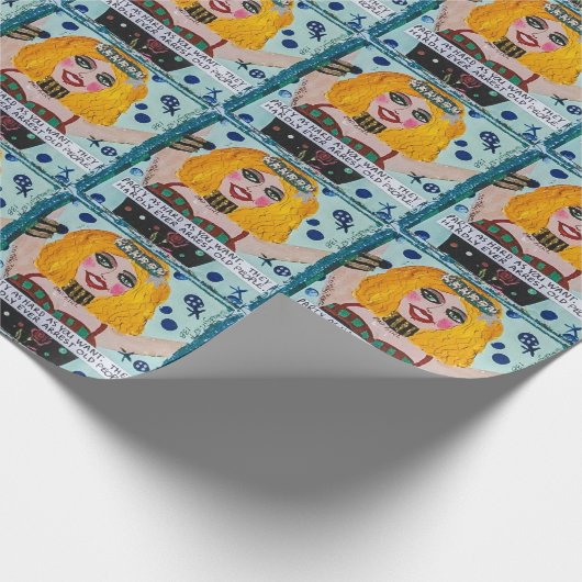 Papieren partij zo hard als je wilt pakken. cadeaupapier (Hoek)