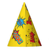 Papieren Pet Superhero Verjaardag Feesthoedjes (Achterkant)