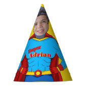 Papieren Pet Superhero Verjaardag Feesthoedjes (Voorkant)