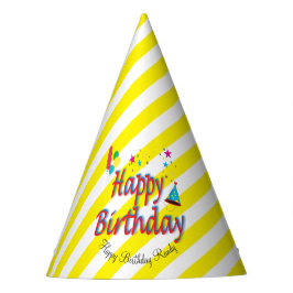 Papieren Pet Verjaardagsballonnen Sterren Feesthoedjes