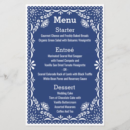 Papieren picado Colorful Mexican Wedding (Voorkant)