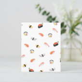 Papieren platen van Japans Sushi-patroonpapier (Staand voorkant)