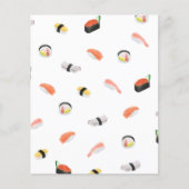 Papieren platen van Japans Sushi-patroonpapier (Voorkant)