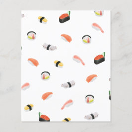 Papieren platen van Japans Sushi-patroonpapier