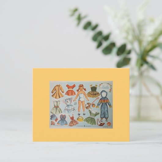 Papieren pop Briefkaarten (Staand voorkant)