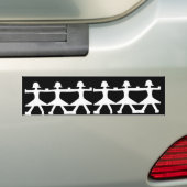 Papieren pop bumpersticker (Op auto)