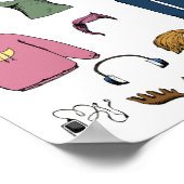 Papieren pop poster (Hoek)