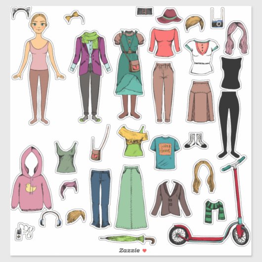 Papieren pop sticker (Vel)