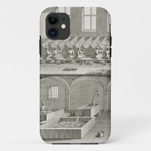 Papieren productie uit de "Encyclopedie des Scienc Case-Mate iPhone Case (Achterkant)