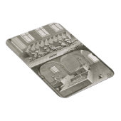 Papieren productie uit de "Encyclopedie des Scienc Magneet (Rechterzijde)