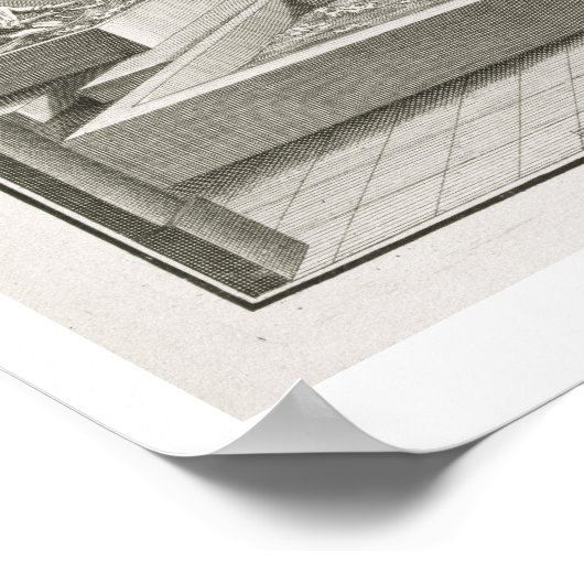 Papieren productie uit de "Encyclopedie des Scienc Poster (Hoek)