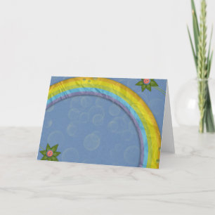 papieren regenboog kaart