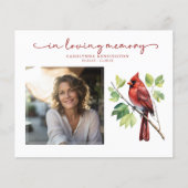 PAPIEREN Rode Kardinaal Memorial Begrafenisprogram Flyer (Voorkant)