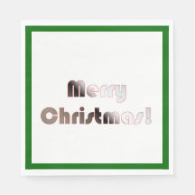 Papieren rood, wit en groen servet