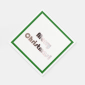 Papieren rood, wit en groen servet (Hoek)