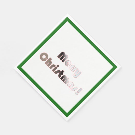 Papieren rood, wit en groen servet (Hoek)