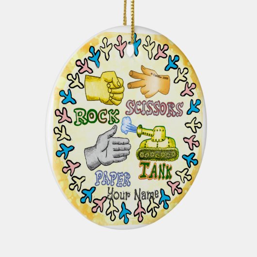 papieren rotstank keramisch ornament (Rechts)