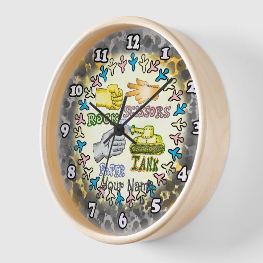 papieren rotstank ronde klok (Hoek)