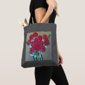Papieren Rozen Canvas tas (Dichtbij)