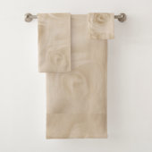 Papieren Rozen Sepia Bad Handdoek (Insitu)