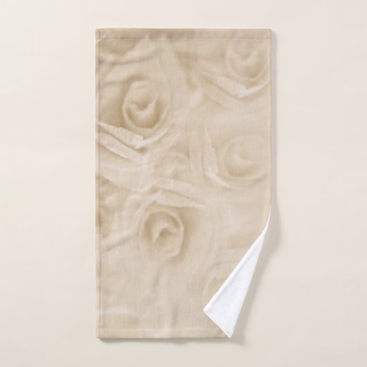Papieren Rozen Sepia Bad Handdoek (Handdoek)